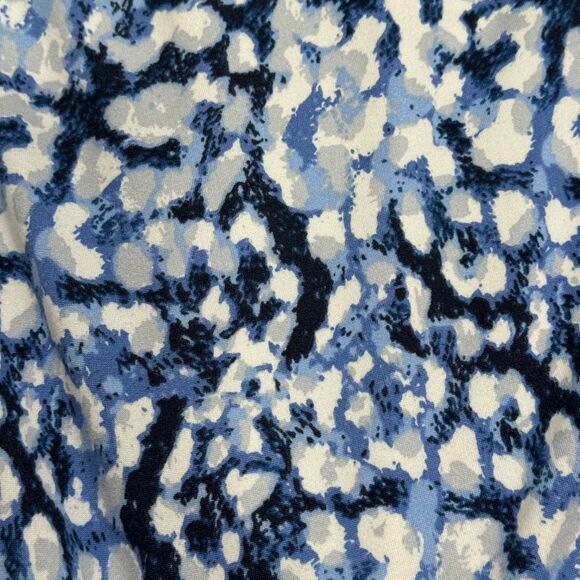 Isle Loungewear Top Abstract Blue and White Long Sleeve Top - Picture 6 of 8